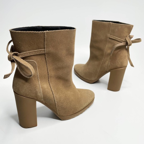 Pierre Hardy Suede Leather Tie Back Block Heel Platform Ankle Boots 8 - Picture 13 of 16